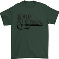 Lord of the Strings Guitarist Guitar Mens T-Shirt Cotton Gildan Forest Green