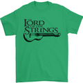 Lord of the Strings Guitarist Guitar Mens T-Shirt Cotton Gildan Irish Green