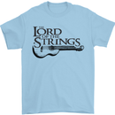 Lord of the Strings Guitarist Guitar Mens T-Shirt Cotton Gildan Light Blue