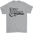 Lord of the Strings Guitarist Guitar Mens T-Shirt Cotton Gildan Sports Grey