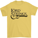Lord of the Strings Guitarist Guitar Mens T-Shirt Cotton Gildan Yellow