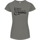 Lord of the Strings Guitarist Guitar Womens Petite Cut T-Shirt Charcoal