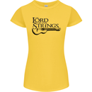Lord of the Strings Guitarist Guitar Womens Petite Cut T-Shirt Yellow