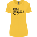 Lord of the Strings Guitarist Guitar Womens Wider Cut T-Shirt Yellow