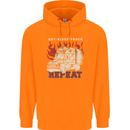 Lorry Driver Eat Sleep Truck Trucker Childrens Kids Hoodie Orange