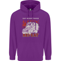 Lorry Driver Eat Sleep Truck Trucker Childrens Kids Hoodie Purple