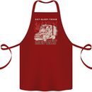 Lorry Driver Eat Sleep Truck Trucker Cotton Apron 100% Organic Maroon