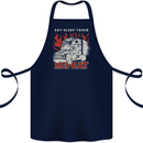 Lorry Driver Eat Sleep Truck Trucker Cotton Apron 100% Organic Navy Blue