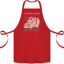 Lorry Driver Eat Sleep Truck Trucker Cotton Apron 100% Organic Red