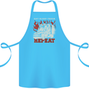 Lorry Driver Eat Sleep Truck Trucker Cotton Apron 100% Organic Turquoise