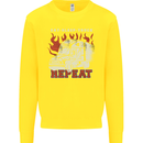 Lorry Driver Eat Sleep Truck Trucker Kids Sweatshirt Jumper Yellow