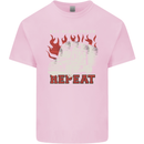 Lorry Driver Eat Sleep Truck Trucker Kids T-Shirt Childrens Light Pink