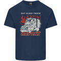 Lorry Driver Eat Sleep Truck Trucker Kids T-Shirt Childrens Navy Blue