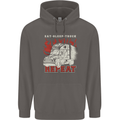 Lorry Driver Eat Sleep Truck Trucker Mens 80% Cotton Hoodie Charcoal