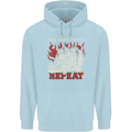 Lorry Driver Eat Sleep Truck Trucker Mens 80% Cotton Hoodie Light Blue