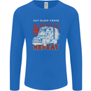 Lorry Driver Eat Sleep Truck Trucker Mens Long Sleeve T-Shirt Royal Blue