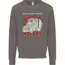 Lorry Driver Eat Sleep Truck Trucker Mens Sweatshirt Jumper Charcoal