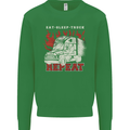 Lorry Driver Eat Sleep Truck Trucker Mens Sweatshirt Jumper Irish Green