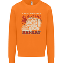 Lorry Driver Eat Sleep Truck Trucker Mens Sweatshirt Jumper Orange
