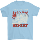 Lorry Driver Eat Sleep Truck Trucker Mens T-Shirt 100% Cotton Light Blue