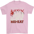 Lorry Driver Eat Sleep Truck Trucker Mens T-Shirt 100% Cotton Light Pink