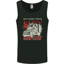 Lorry Driver Eat Sleep Truck Trucker Mens Vest Tank Top Black