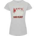 Lorry Driver Eat Sleep Truck Trucker Womens Petite Cut T-Shirt Sports Grey