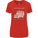 Lorry Driver Eat Sleep Truck Trucker Womens Wider Cut T-Shirt Red