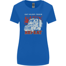 Lorry Driver Eat Sleep Truck Trucker Womens Wider Cut T-Shirt Royal Blue