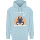 Lorry Driver You Work 9-5? Truck Funny Mens 80% Cotton Hoodie Light Blue
