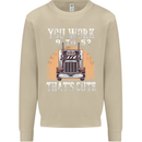Lorry Driver You Work 9-5? Truck Funny Mens Sweatshirt Jumper Sand