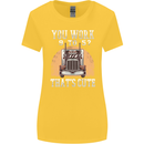 Lorry Driver You Work 9-5? Truck Funny Womens Wider Cut T-Shirt Yellow