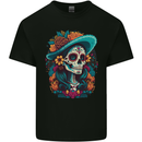 Los Muertos Day of the Dead Sugar Skull Kids T-Shirt Childrens Black