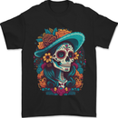 Los Muertos Day of the Dead Sugar Skull Mens T-Shirt 100% Cotton Black