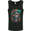 Los Muertos Day of the Dead Sugar Skull Mens Vest Tank Top Black