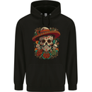 Los Muertow Sugar Skull Day of the Dead Childrens Kids Hoodie Black