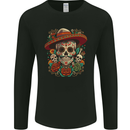 Los Muertow Sugar Skull Day of the Dead Mens Long Sleeve T-Shirt Black