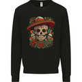 Los Muertow Sugar Skull Day of the Dead Mens Sweatshirt Jumper Black