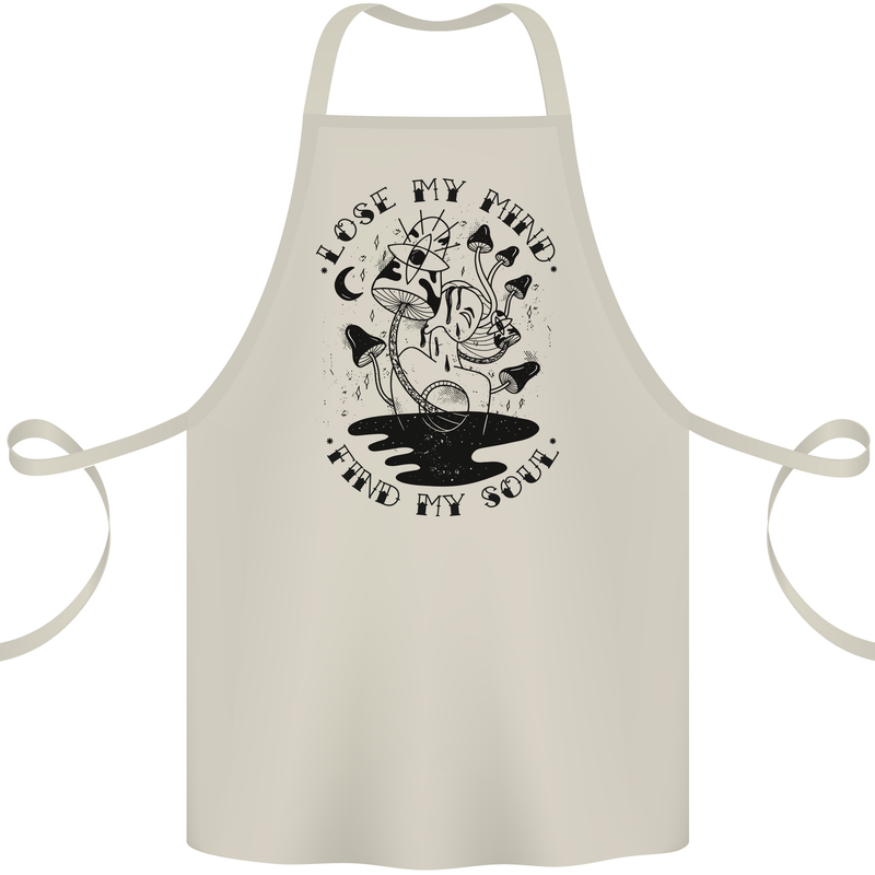 Lose My Mind Funny Magic Mushrooms Drugs Cotton Apron 100% Organic Natural