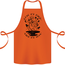 Lose My Mind Funny Magic Mushrooms Drugs Cotton Apron 100% Organic Orange