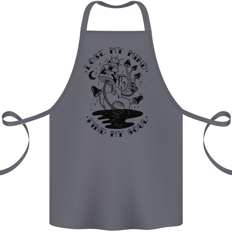 Lose My Mind Funny Magic Mushrooms Drugs Cotton Apron 100% Organic Steel