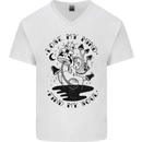 Lose My Mind Funny Magic Mushrooms Drugs Mens V-Neck Cotton T-Shirt White