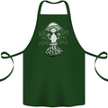 Lose My Mind Magic Mushrooms LSD Trippy Cotton Apron 100% Organic Forest Green