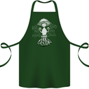 Lose My Mind Magic Mushrooms LSD Trippy Cotton Apron 100% Organic Forest Green