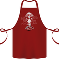 Lose My Mind Magic Mushrooms LSD Trippy Cotton Apron 100% Organic Maroon