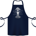 Lose My Mind Magic Mushrooms LSD Trippy Cotton Apron 100% Organic Navy Blue