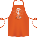 Lose My Mind Magic Mushrooms LSD Trippy Cotton Apron 100% Organic Orange