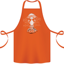 Lose My Mind Magic Mushrooms LSD Trippy Cotton Apron 100% Organic Orange