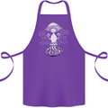 Lose My Mind Magic Mushrooms LSD Trippy Cotton Apron 100% Organic Purple