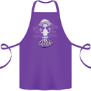 Lose My Mind Magic Mushrooms LSD Trippy Cotton Apron 100% Organic Purple